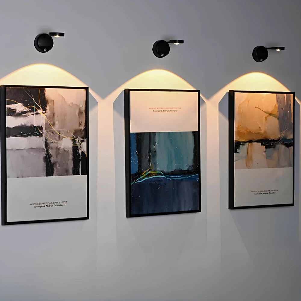 Wall Light Picture Wireless Sconce LED Cordless Magnetic Adjustable