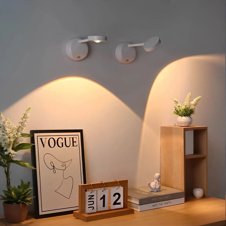 Wall Light Picture Wireless Sconce LED Cordless Magnetic Adjustable