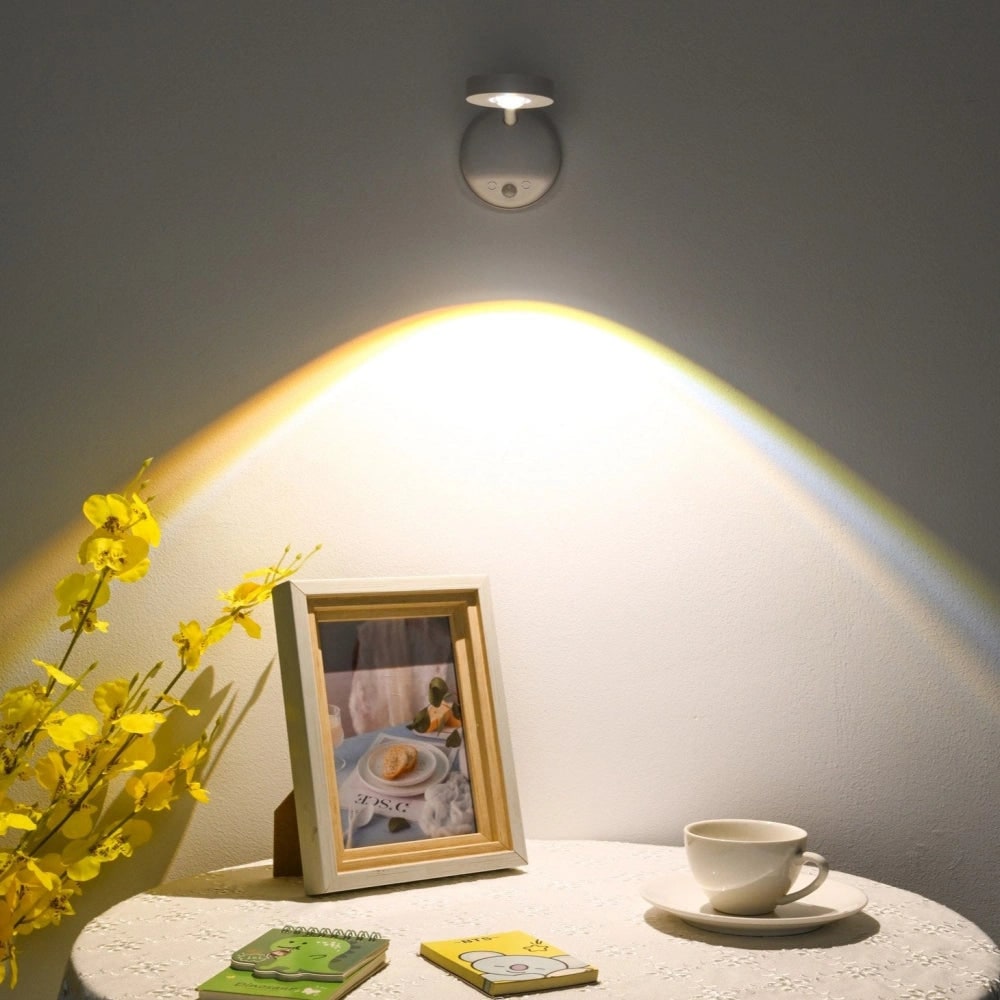 Wall Light Picture Wireless Sconce LED Cordless Magnetic Adjustable