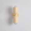 Wall Sconce Light with Dual Up and Down LED Lighting and Color-Blocked Design