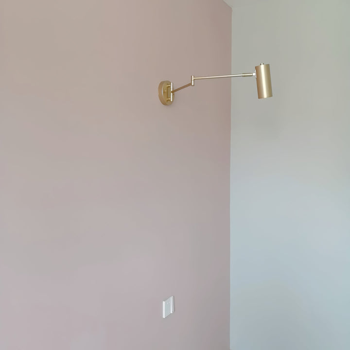 Wall Sconce Swing Arm Reading Light with Adjustable Head