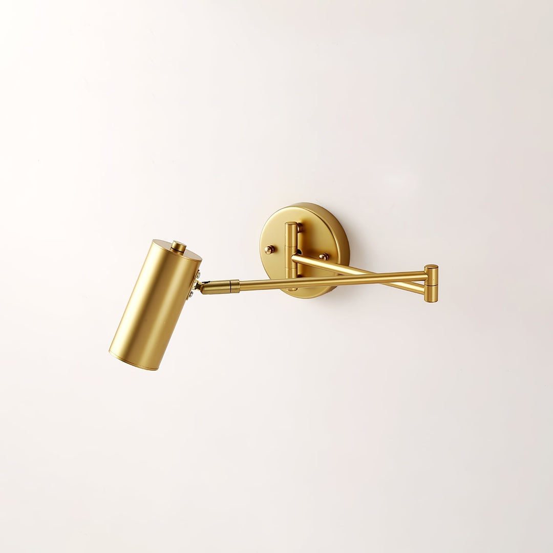 Wall Sconce Swing Arm Reading Light with Adjustable Head
