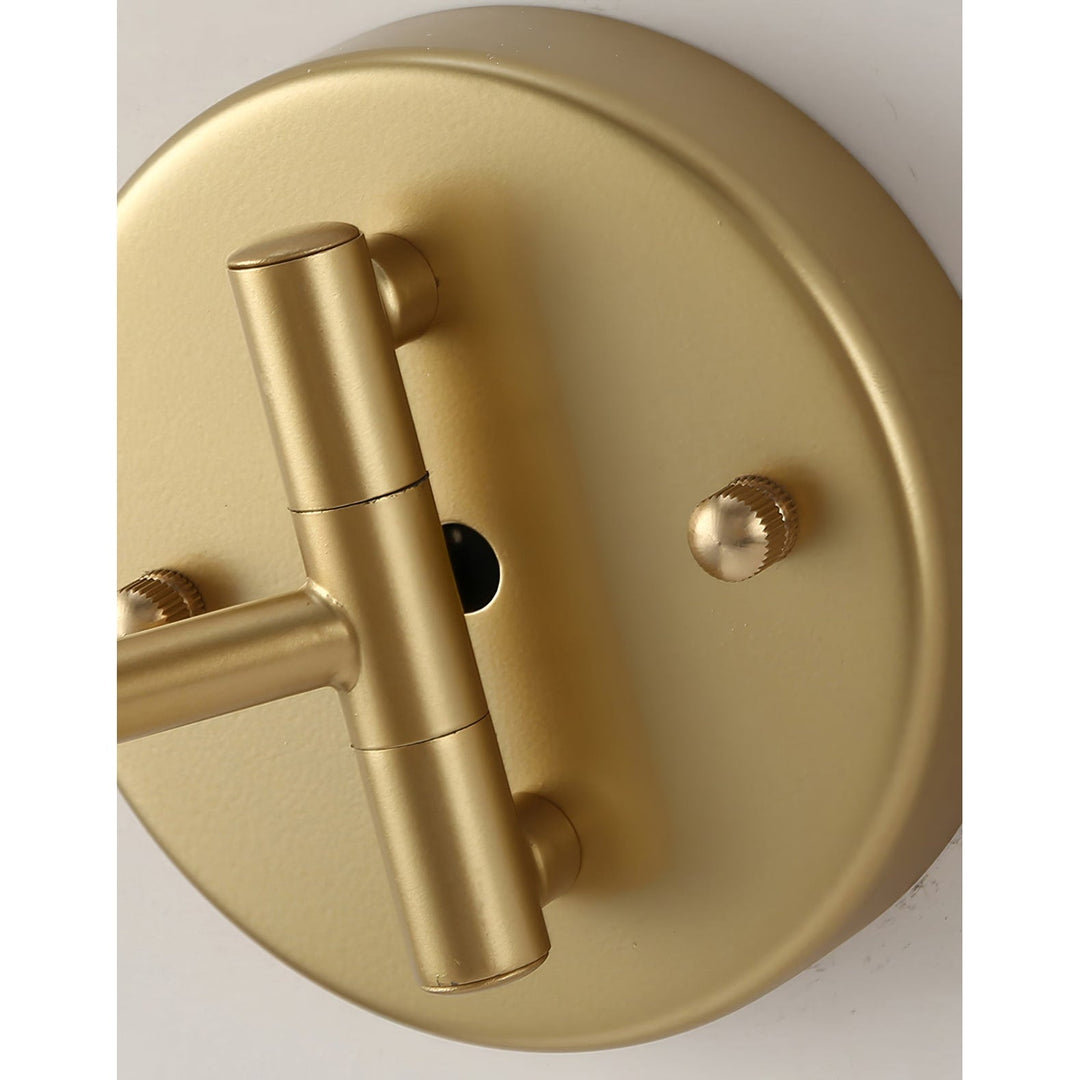Wall Sconce Swing Arm Reading Light with Adjustable Head