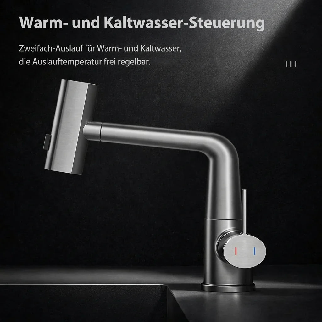 Pull-Out Kitchen Tap | Pull-Out Kitchen Tap with 5 Spray Modes | FlexiHahn