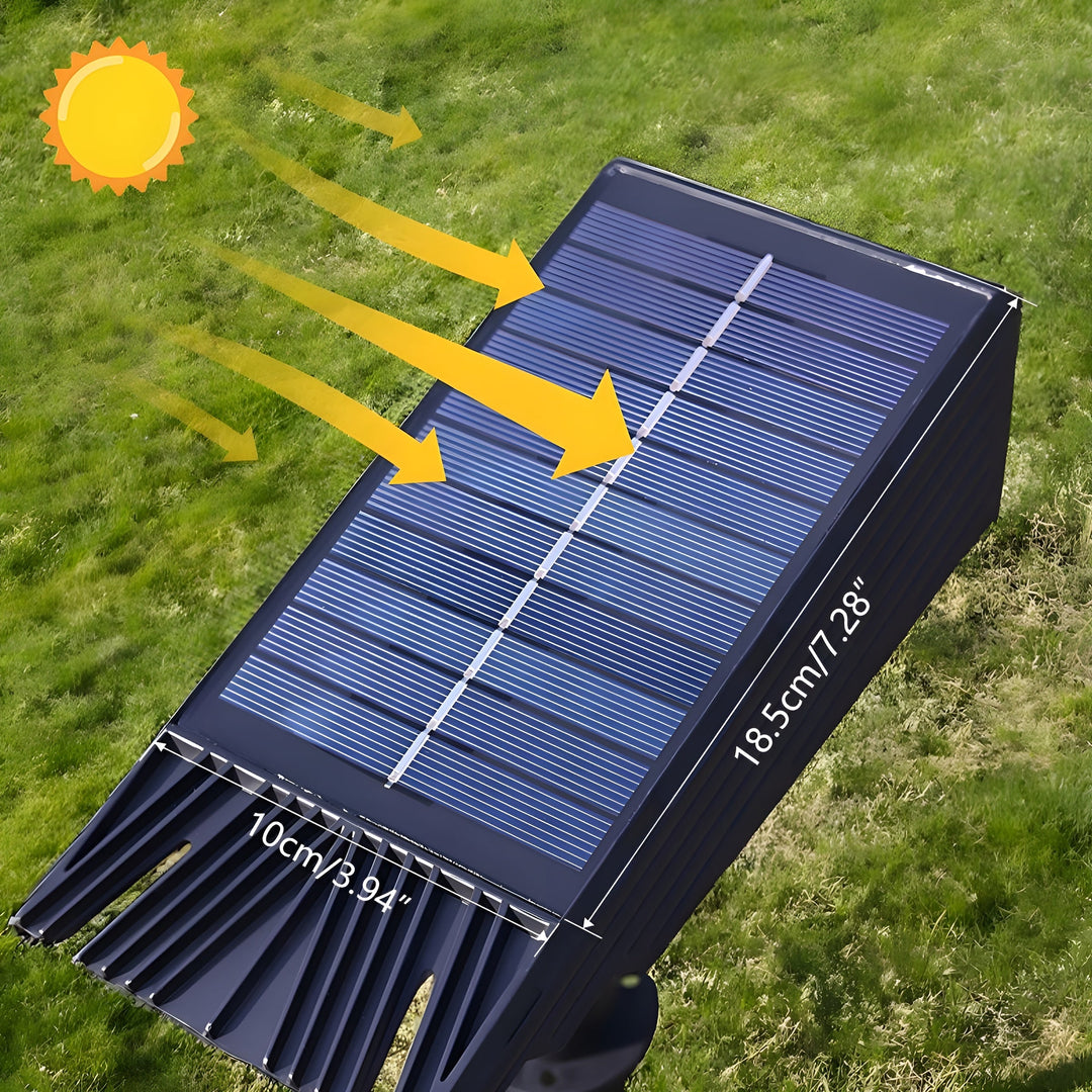Solar Outdoor Spotlight with Adjustable Head for the Garden