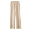 Wide Leg Pants Women's Knit High Waisted Soft Pockets Seamless Cashmere