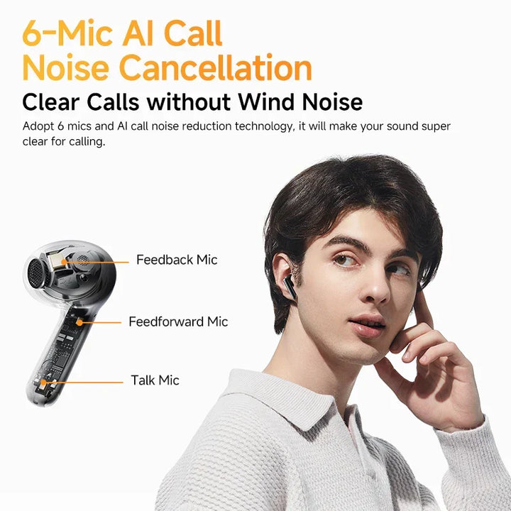 Wireless ANC Earbuds with Adaptive Audio, LDAC & 28h Playback Time