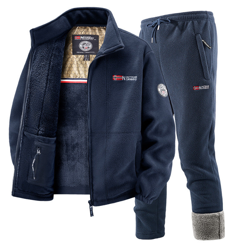 Women's Tracksuit with Fleece Cardigan and Jogging Bottoms