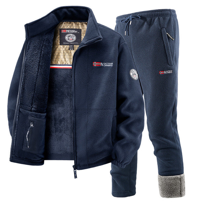 Women's Tracksuit with Fleece Cardigan and Jogging Bottoms