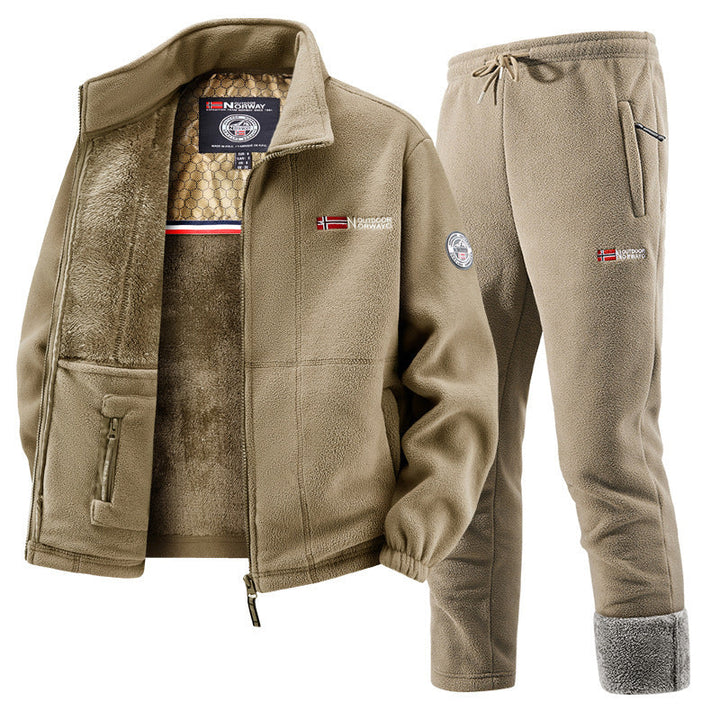 Women's Tracksuit with Fleece Cardigan and Jogging Bottoms
