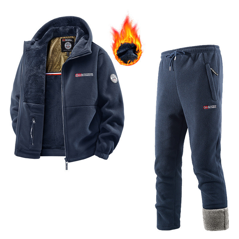 Women's Tracksuit with Fleece Cardigan and Jogging Bottoms
