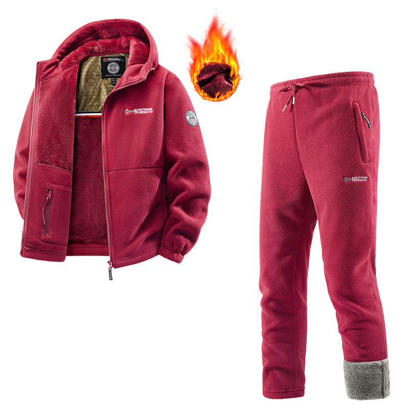 Women's Tracksuit with Fleece Cardigan and Jogging Bottoms