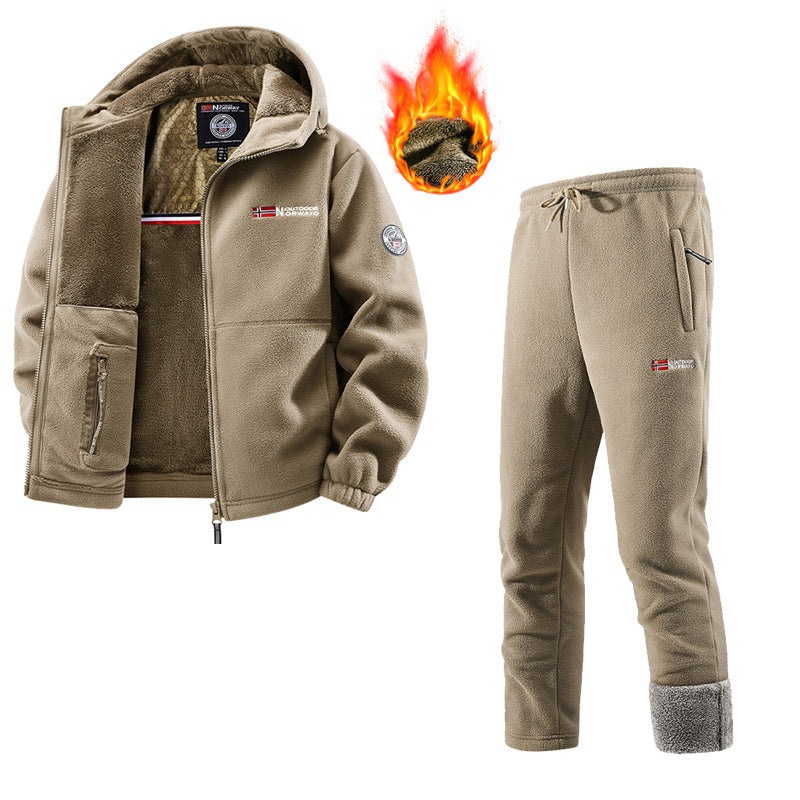 Women's Tracksuit with Fleece Cardigan and Jogging Bottoms