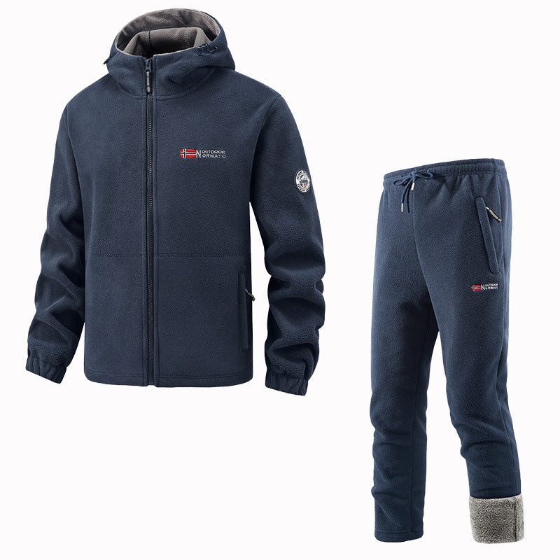 Women's Tracksuit with Fleece Cardigan and Jogging Bottoms