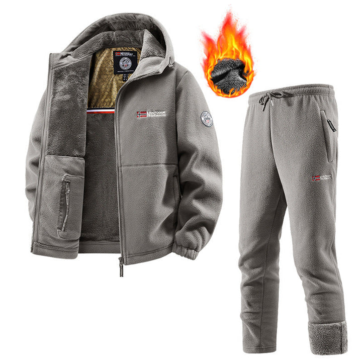 Women's Tracksuit with Fleece Cardigan and Jogging Bottoms