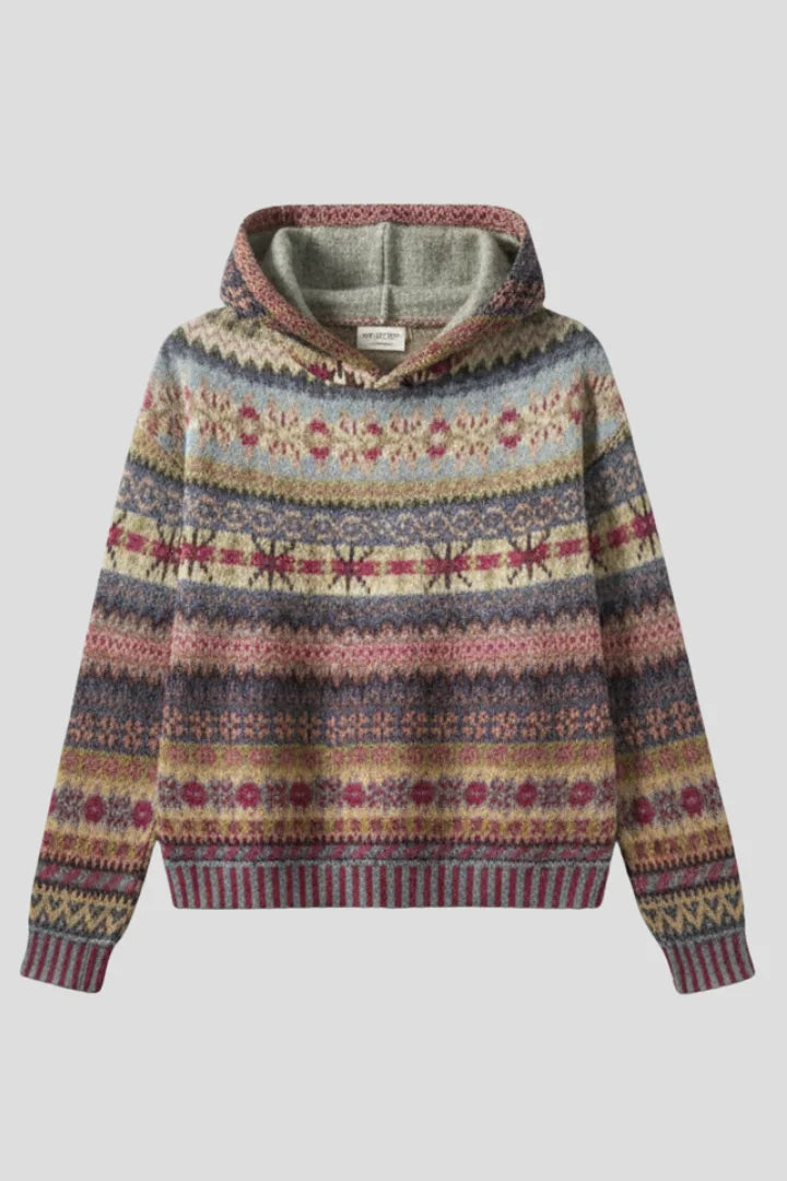 Hooded Sweatshirt with Ribbed Cuffs