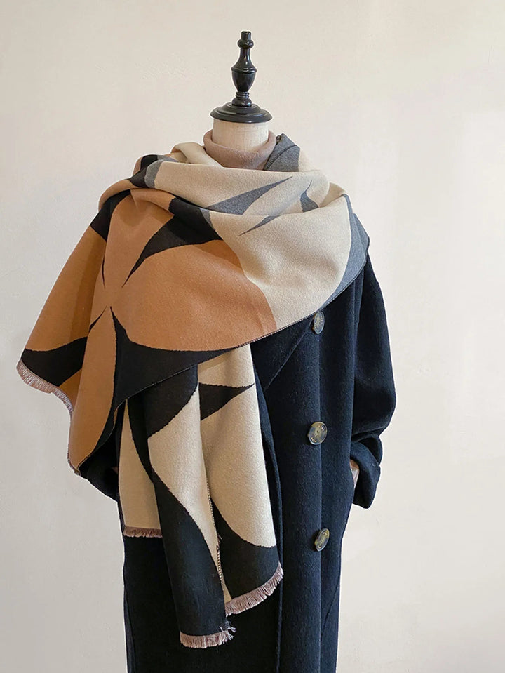 Women's Reversible Cashmere Scarf – Elegance and Warmth