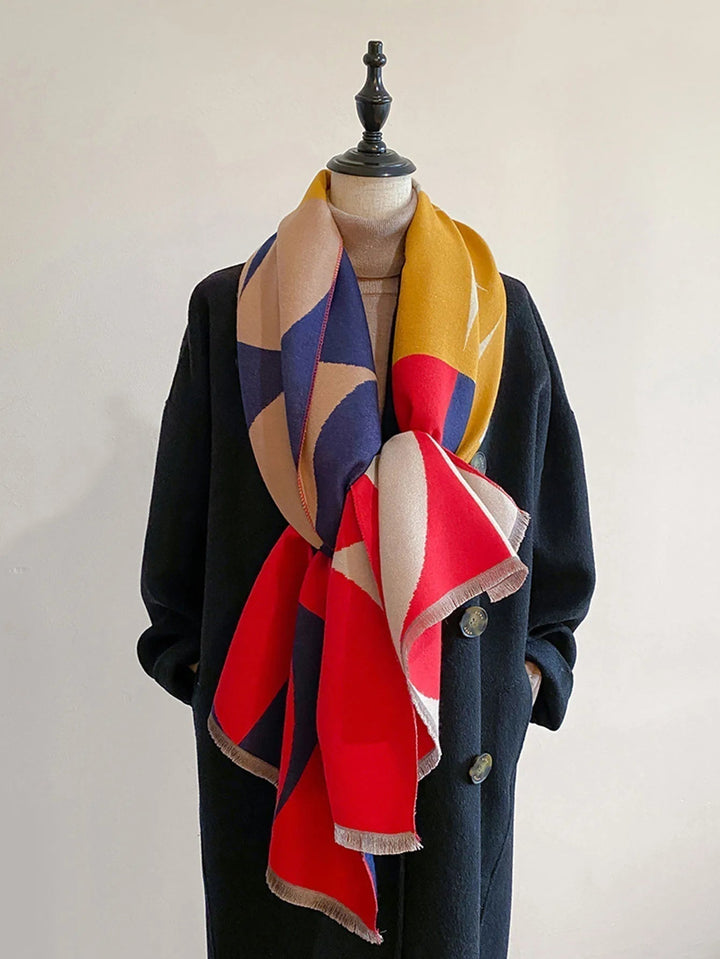 Women's Reversible Cashmere Scarf – Elegance and Warmth