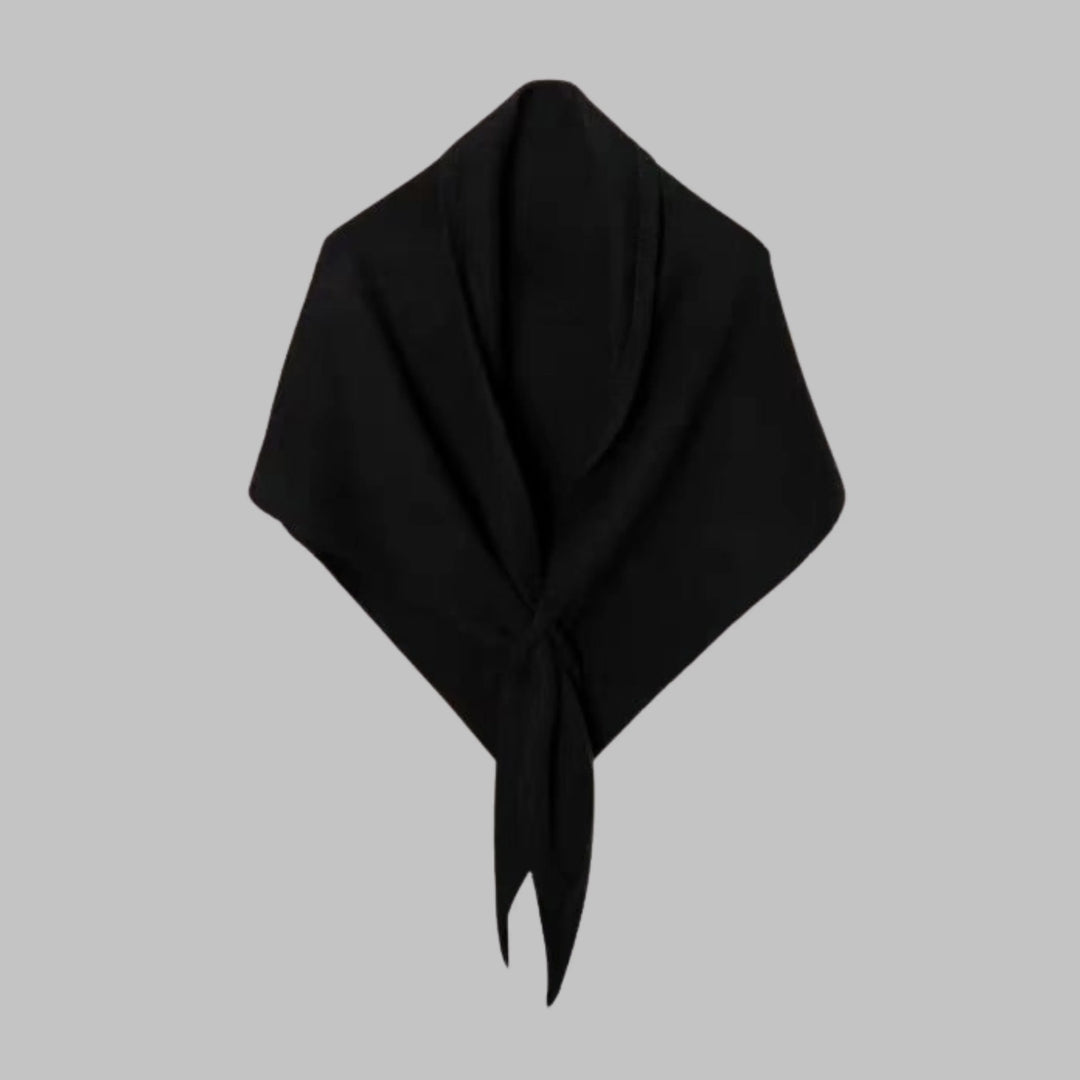 Bold Striped Soft Knit Triangle Shawl