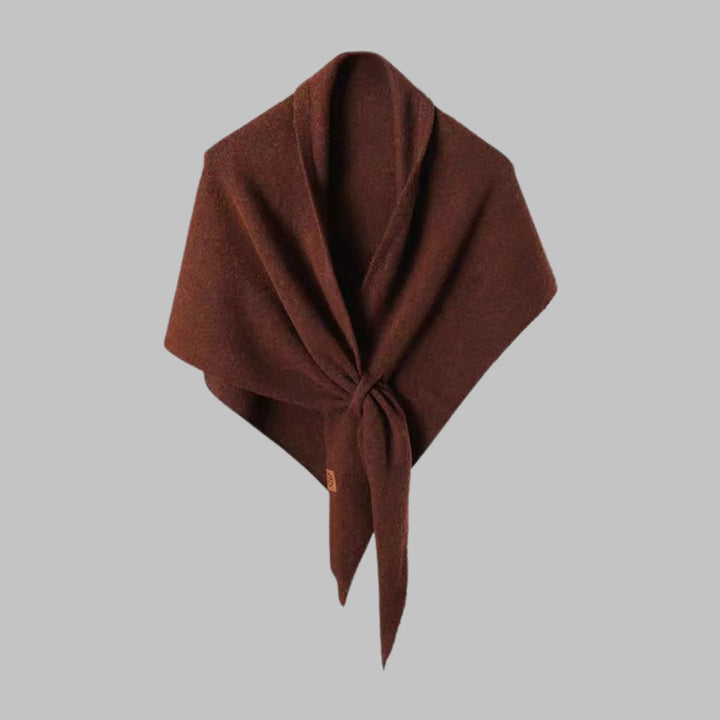 Bold Striped Soft Knit Triangle Shawl