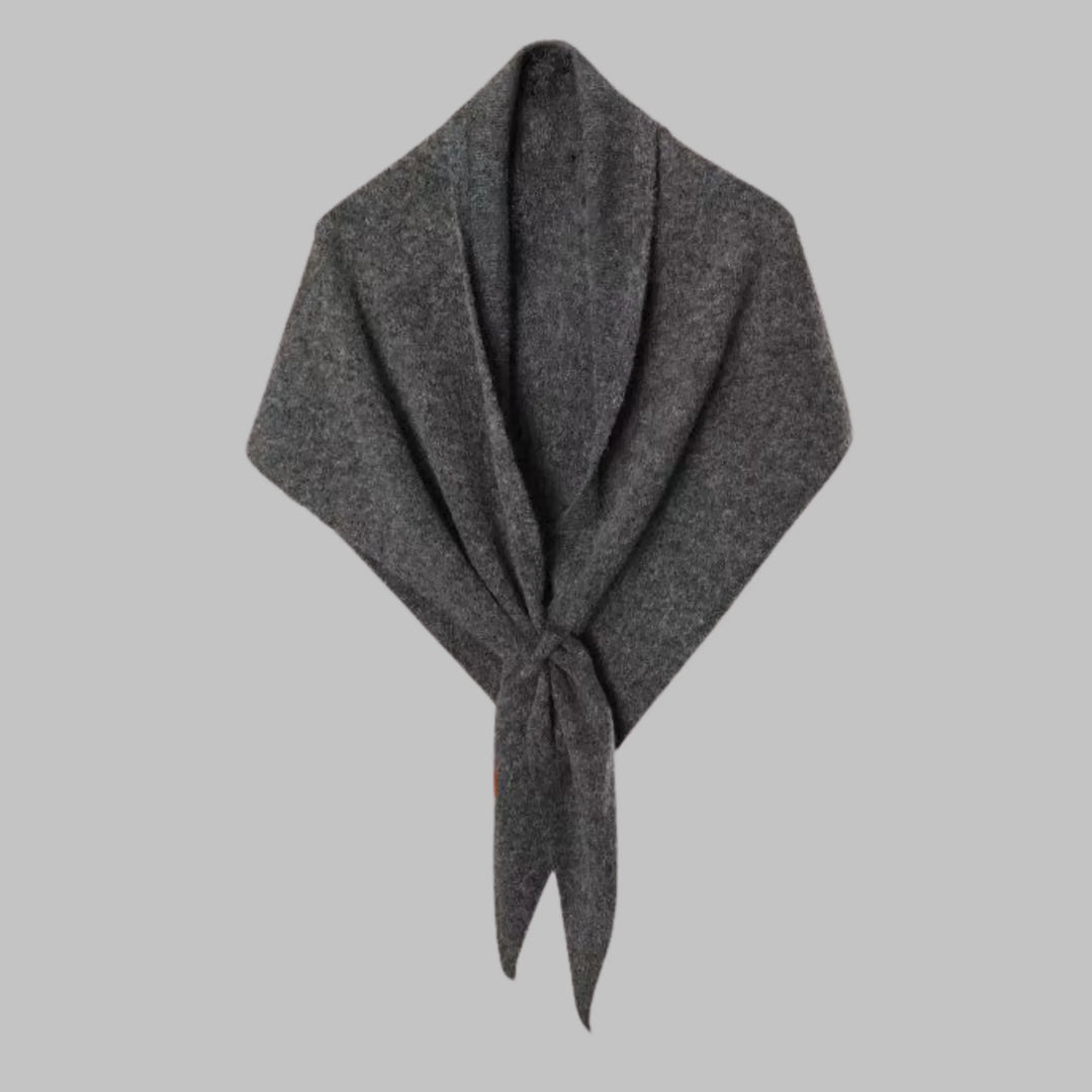 Bold Striped Soft Knit Triangle Shawl
