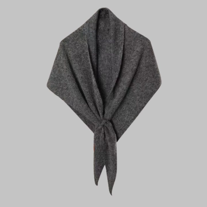 Bold Striped Soft Knit Triangle Shawl