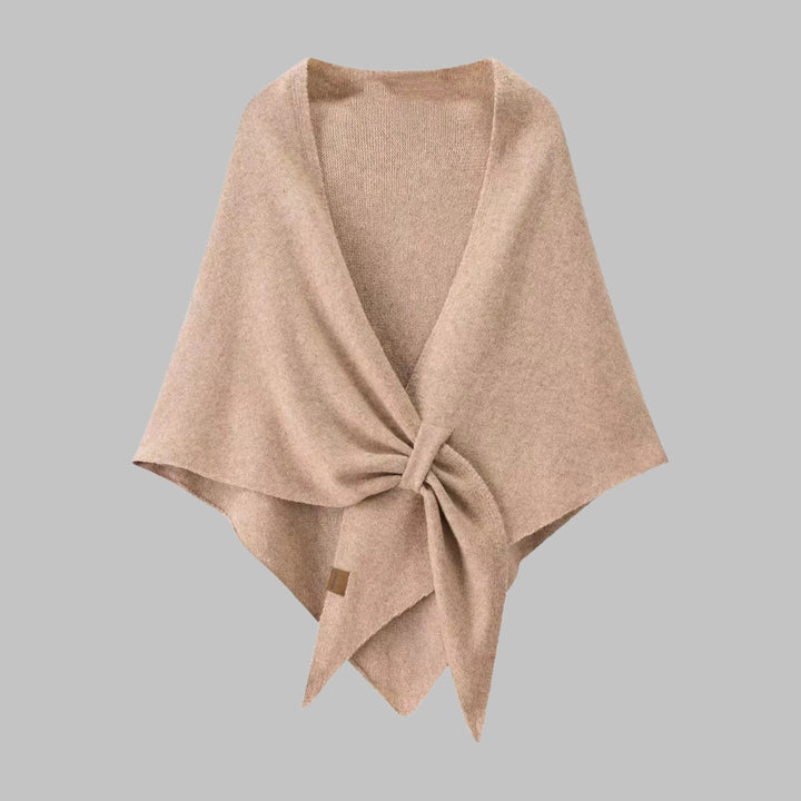 Bold Striped Soft Knit Triangle Shawl
