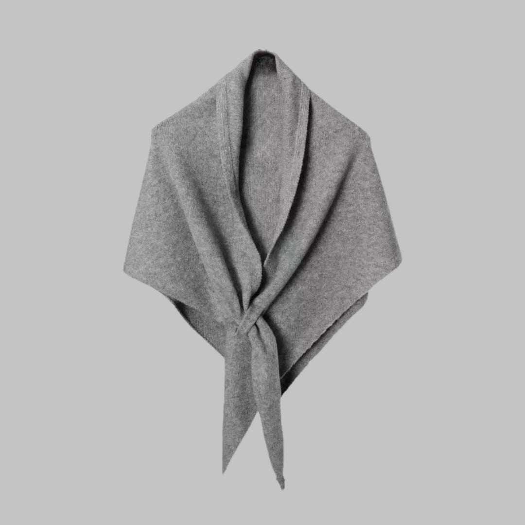 Bold Striped Soft Knit Triangle Shawl