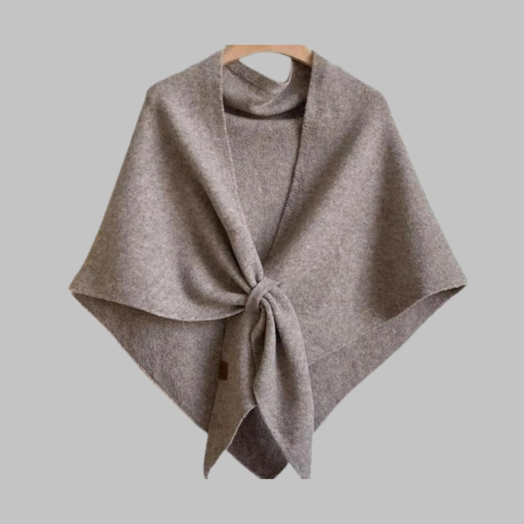 Bold Striped Soft Knit Triangle Shawl