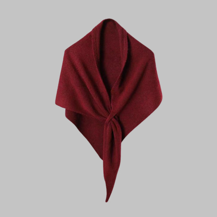 Bold Striped Soft Knit Triangle Shawl