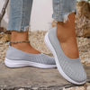 Breathable Knit Athletic Slip-Ons with Anti-Slip Sole