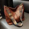 Faux Leather Hobo Bag with Bohemian Strap