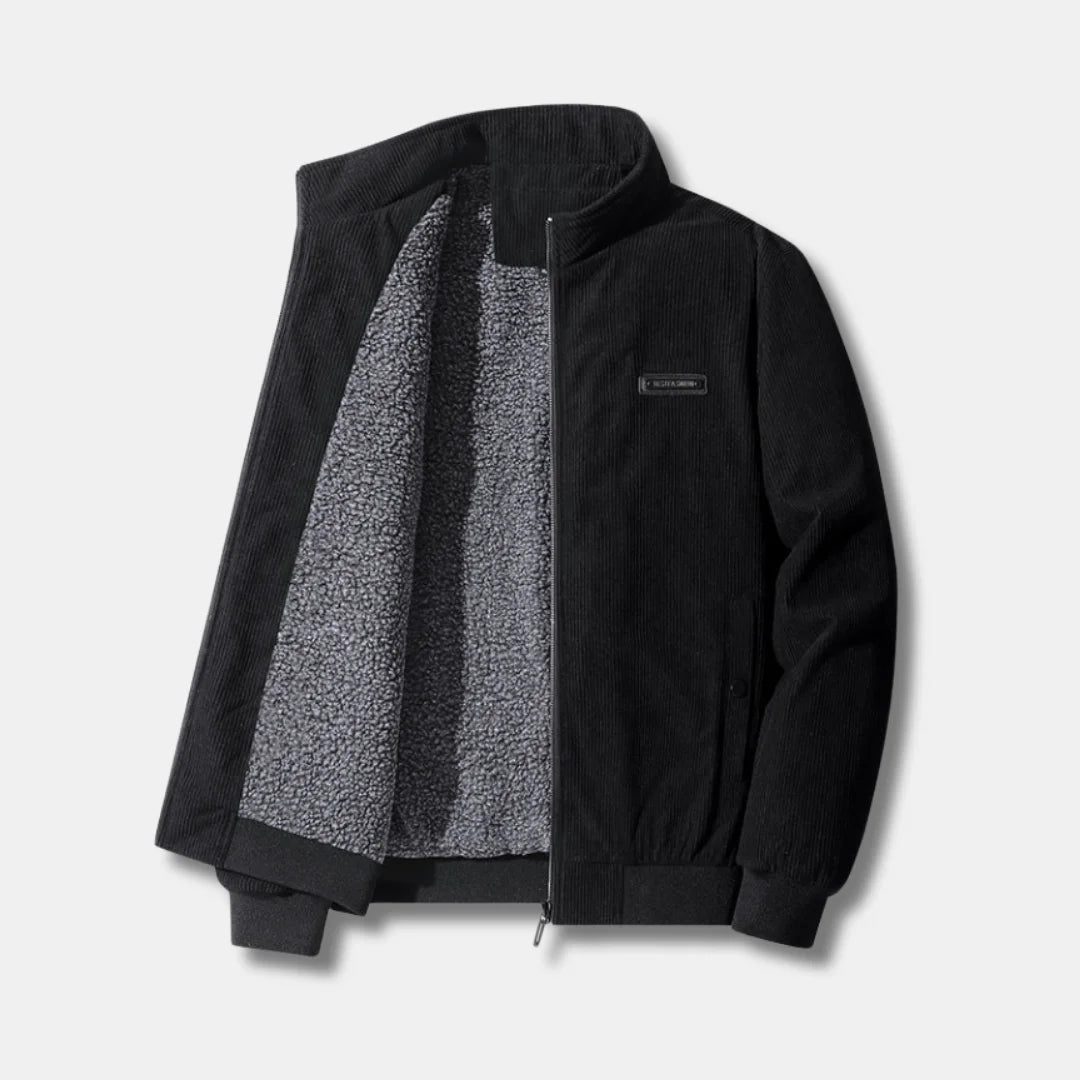 Corduroy Sherpa Lined Bomber Jacket