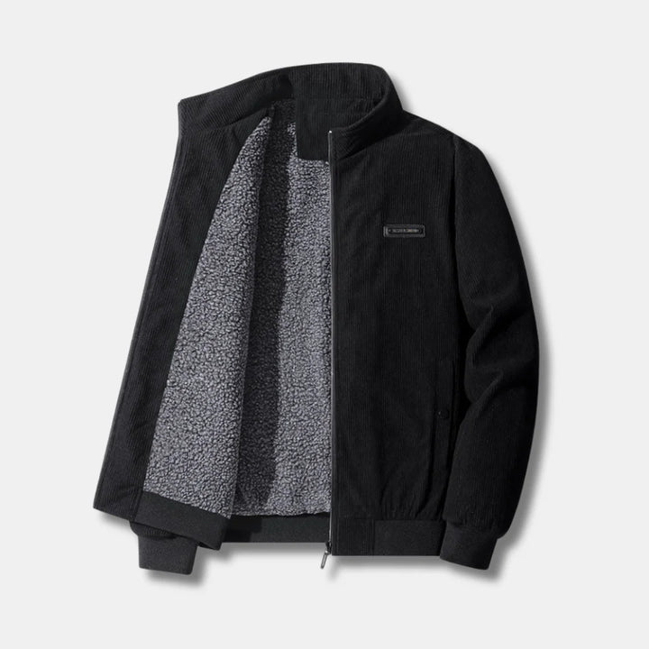 Corduroy Sherpa Lined Bomber Jacket