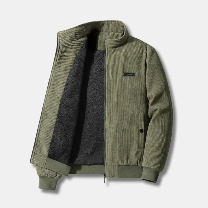 Corduroy Sherpa Lined Bomber Jacket
