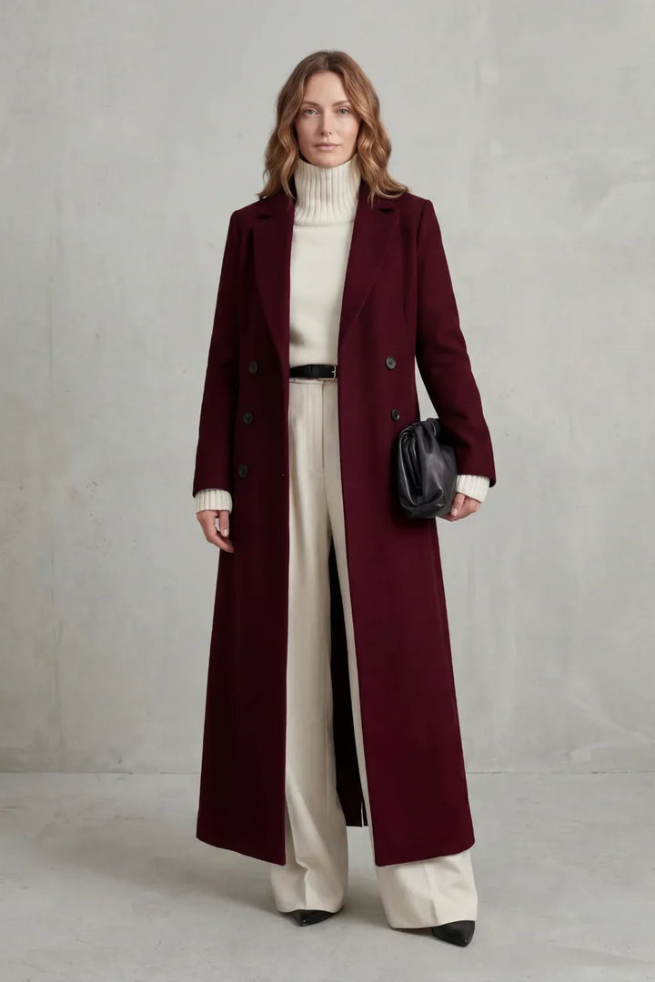 Custom-Fit Long Wool Coat