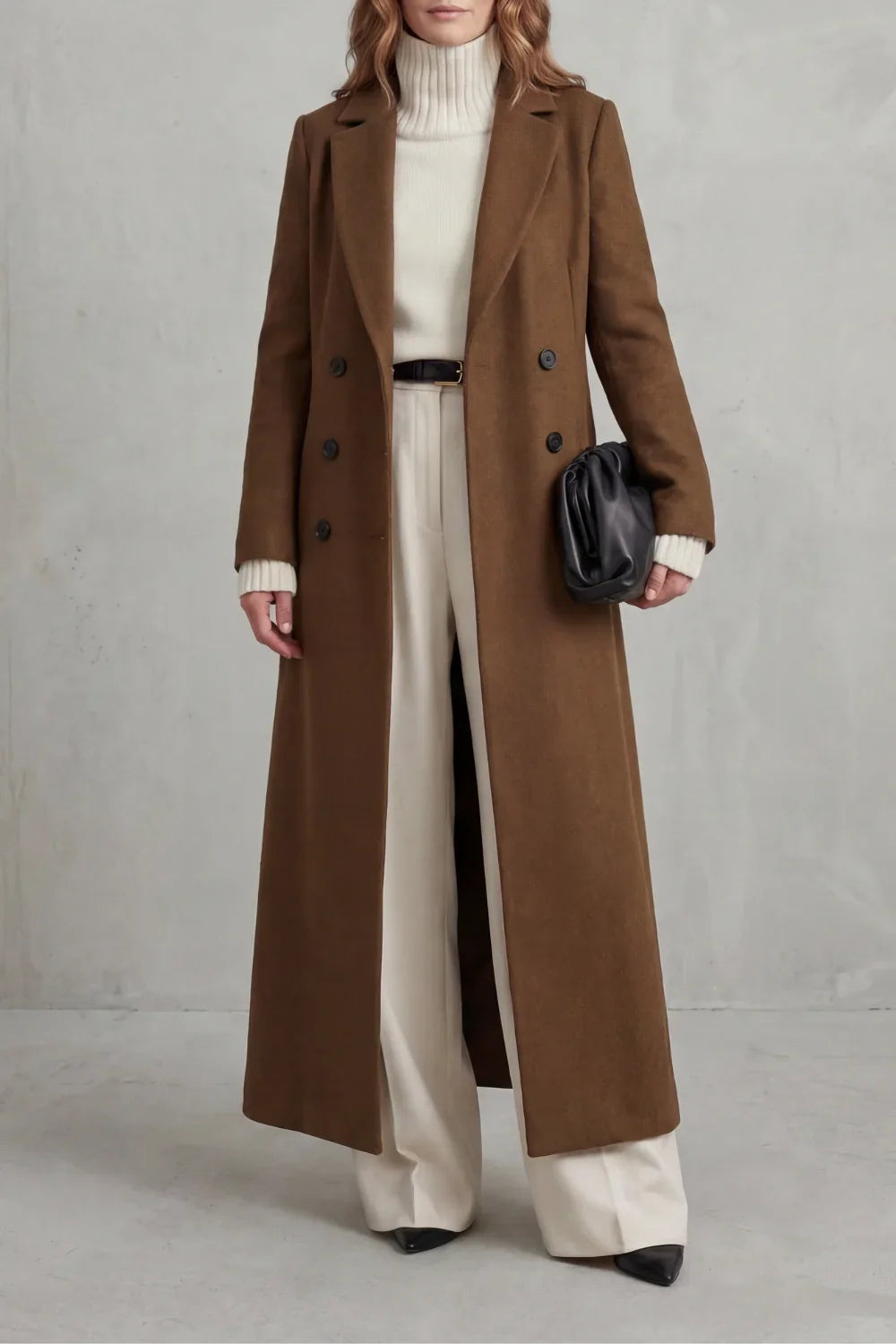 Custom-Fit Long Wool Coat