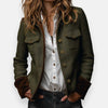 Women's Herringbone Blazer with Button Fastening - Tailored Style