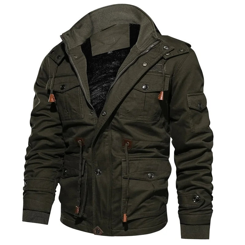 Women's Utility Field Jacket with Sherpa Lining