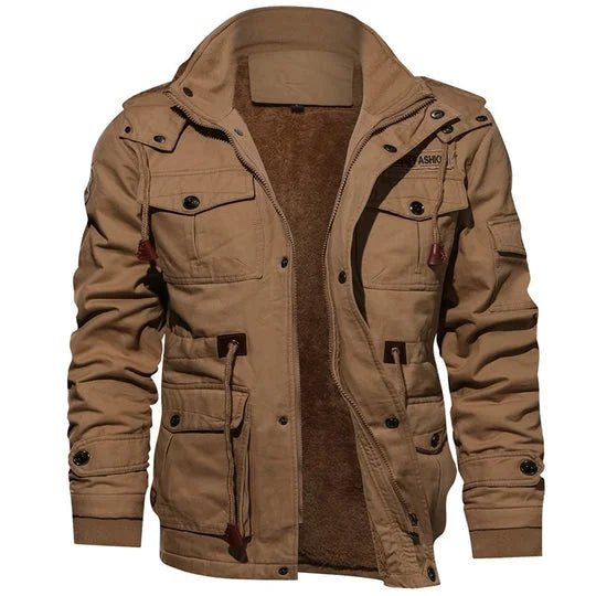 Women's Utility Field Jacket with Sherpa Lining