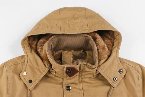 Women's Utility Field Jacket with Sherpa Lining