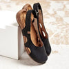 Cushioned Closed-Toe Slingback Sandals with Cut-Out Sides