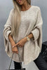 Oversized Batwing Sleeve Crewneck Sweater