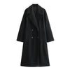 Oversized Double-Breasted Wool Coat