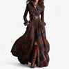 Plaid Flannel Belted Maxi Shirt Dress