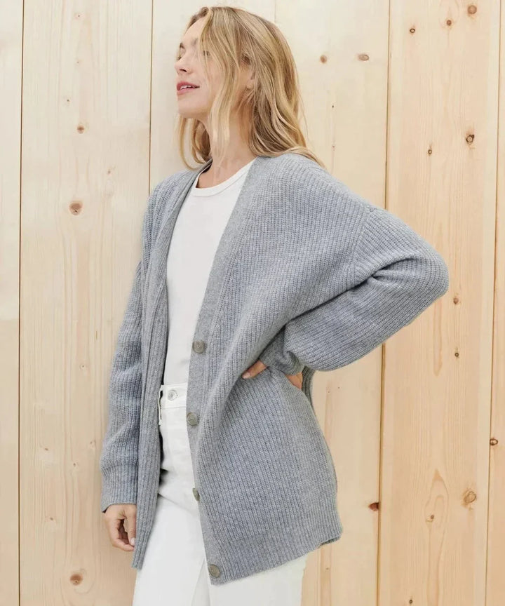 Relaxed-Fit V-Neck Cashmere Cardigan