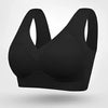Seamless V-Neckline Bra with Wide Pullover Straps