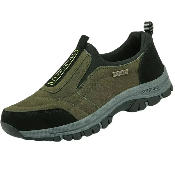 Suede-Look Cushioned Slip-On Walking Shoes