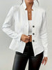Tailored Textured Stand Collar Cardigan