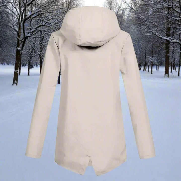 Waterproof Hooded Rain Jacket, Longline Zip-Up